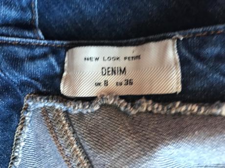 Rifľová sukňa na traky, denim,xs