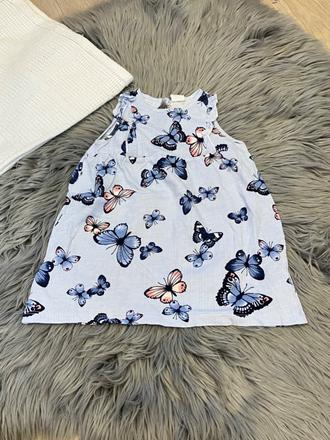 Dievčenské šaty s motýľmi h&m (80), h&m,80