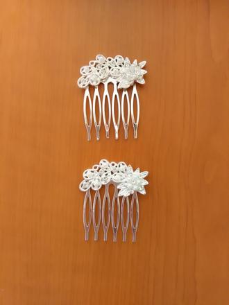 2x hrebeň/spona do vlasov, 