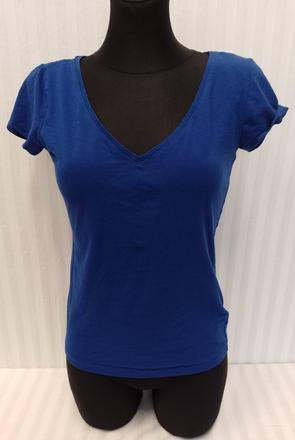 Dámsky elastický modrý top, h&m, s, h&m,s