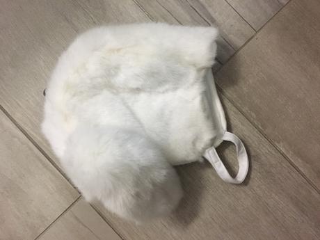 Kožušinková čiapočka pre malého zajačika, h&m,68