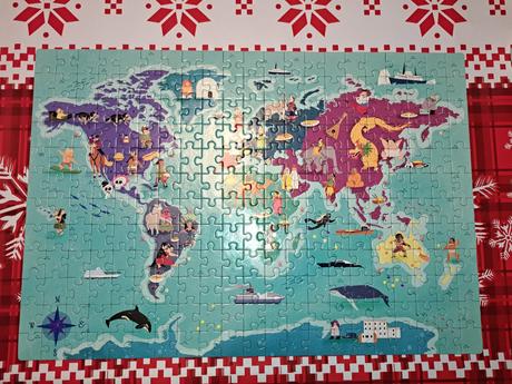 Puzzle mapa sveta 250, 