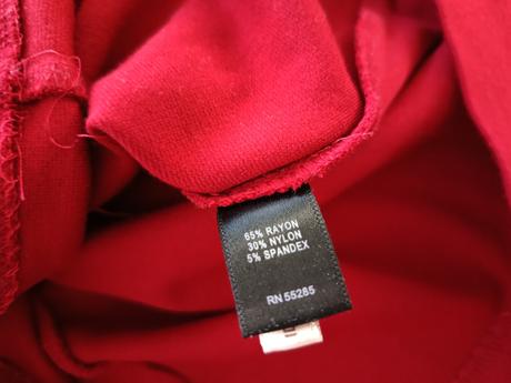 Express bordovo-červené šaty bez ramienok m, m