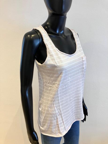 Ružovo-biele pásikavé tričko iwie (m), m