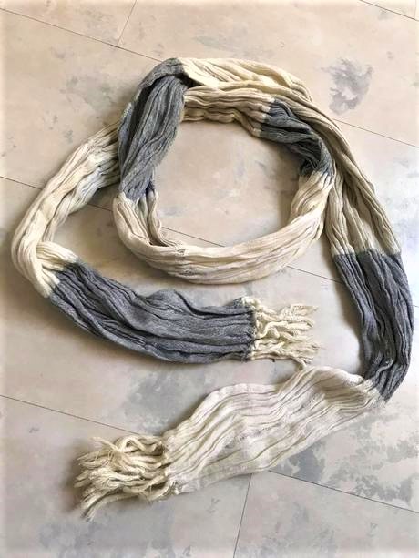 Naturálna bavlnená šatka na krk, l