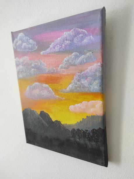 Obraz zapad slnka 18x24cm, 