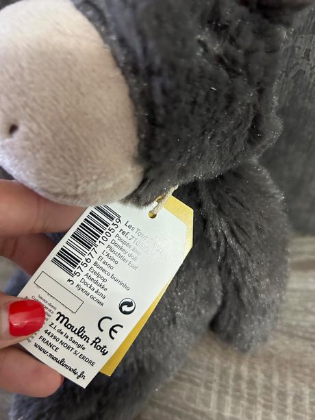 Moulin roty plyšovy oslik 30cm,