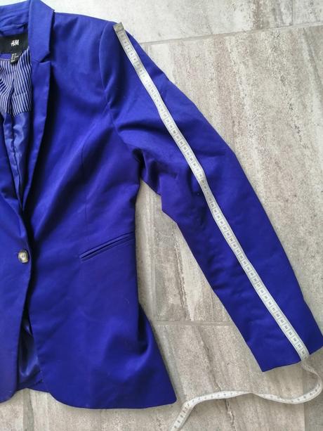 Dámske sako ham, v38, kráľovská modrá, h&m,38