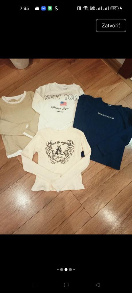4x zara tričká s dlhým rukávom, zara,116