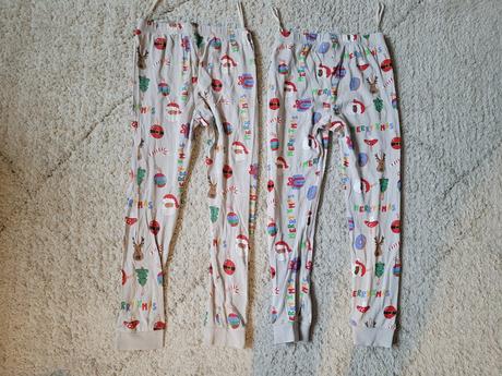 Vianocne pyžamá h&m dvojicky, h&m,122
