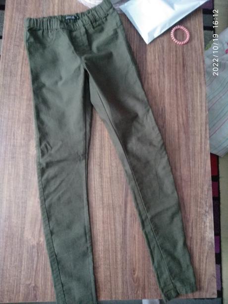 Zelene slim nohavice, xs