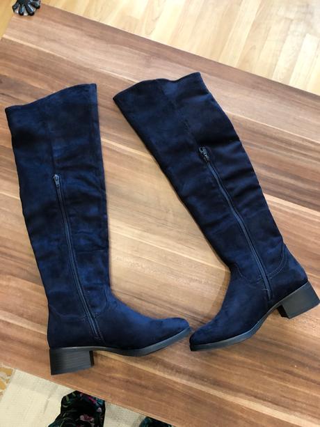 Vysoke modre prechodne cizmy, graceland,36