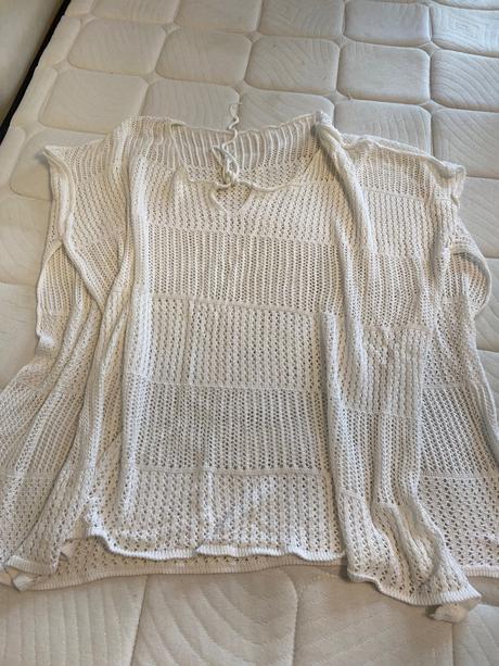 Hackovana tunika na plavky, l