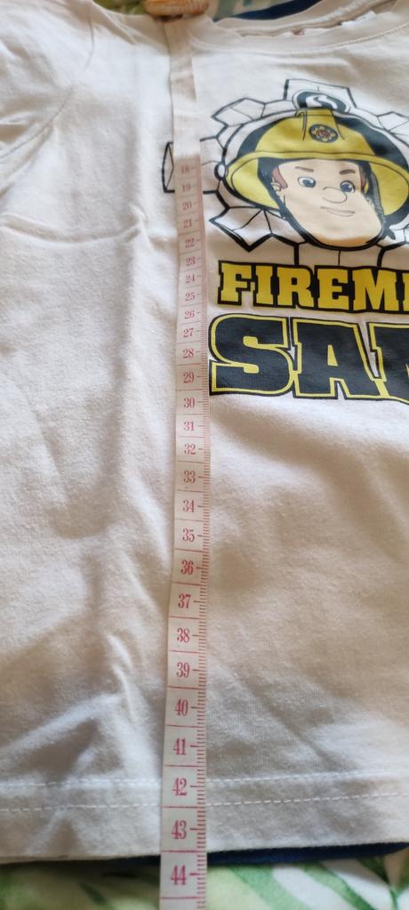 Dve tričká požiarnik sam 110/116, lupilu,116