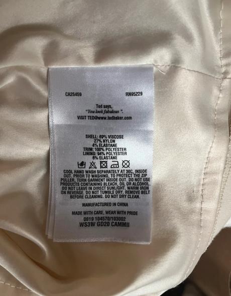 Ted baker saty z viskozy elegantne s, s