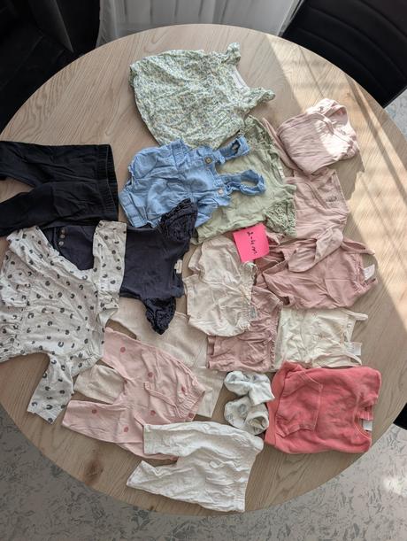 Mix oblečenia 2-4m ( lindex, zara, h&m, newbie), 68–80