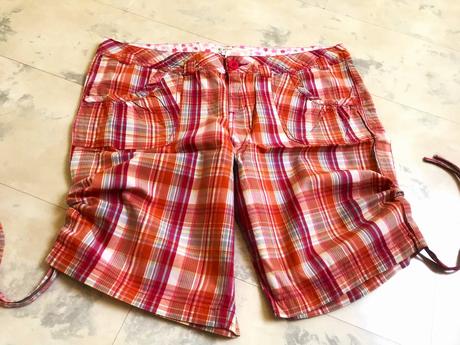 Plátenné pestré letné šortky, l