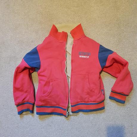 Obojstranná bunda veľ.122-128, 122