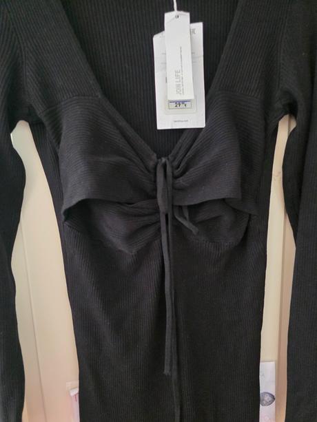 Čierne mini šaty bershka l, bershka,l