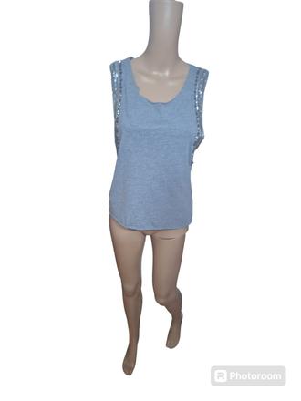 Dámske bavlnené tričko s korálkami, m