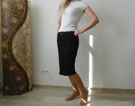Riflová suknička 40v,, f&f,40