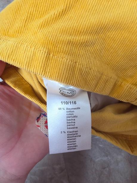 Zltá sukna 110/116, tchibo,110