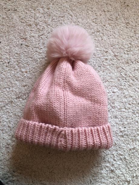 Ružová zateplená čiapka s jednorožcom, 1 - 2 roky, 98