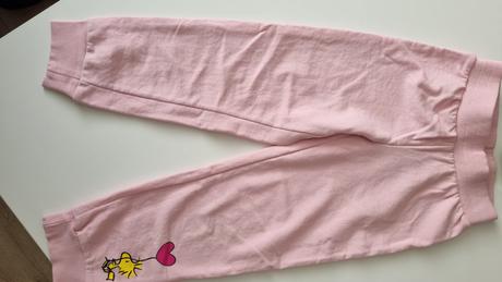 Teplaky bavlnene ako nove 110/116, peanuts,116