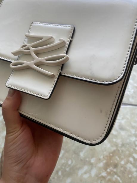 Biela kabelka karl lagerfeld, karl lagerfeld