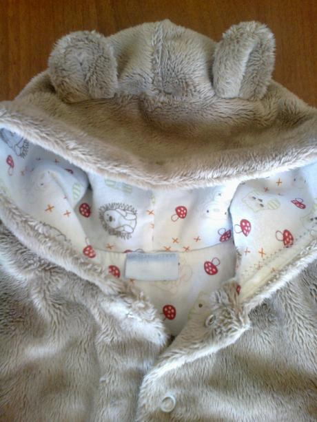 Tenší kožušinkový kabátik s uškami, cherokee,62