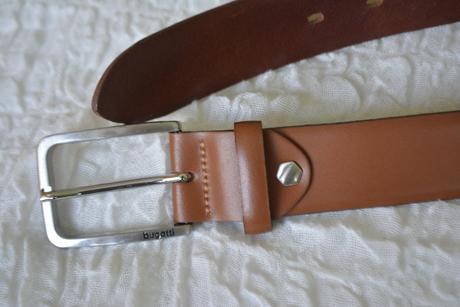 Bugatti, pánsky kožený opasok,