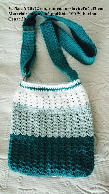 Háčkovaná kabelka, 