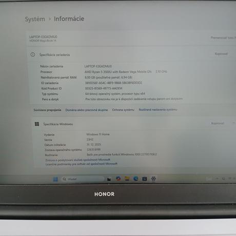 Notebook honor magicbook 14, huawei