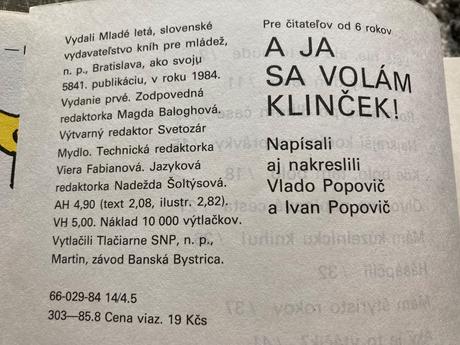 A ja sa volám klinček (1984), 