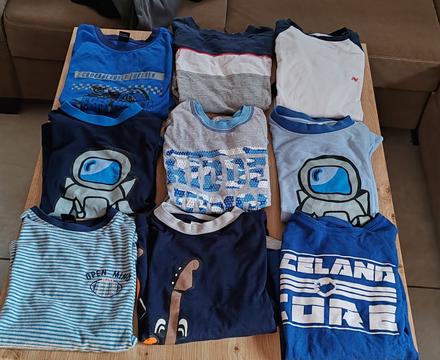 9x pyžamo vrchný diel, 140