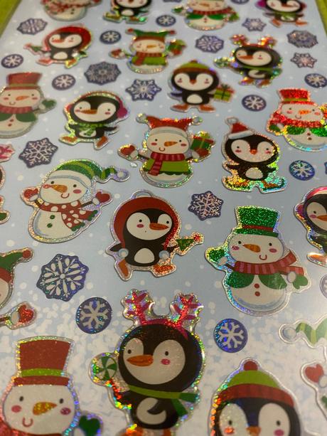 Krásne dekoratívne vianočné nálepky 3 druhy,