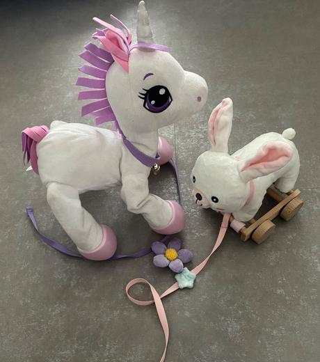 Poskakujúci jednorožec milá + zajko, 