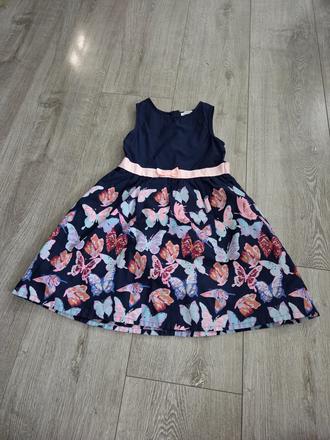 Krásne saty motýle, bonprix,128