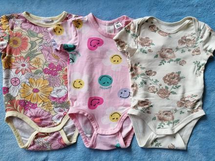 Veselé letné bodycka, h&m,74