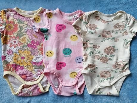 Veselé letné bodycka, h&m,74