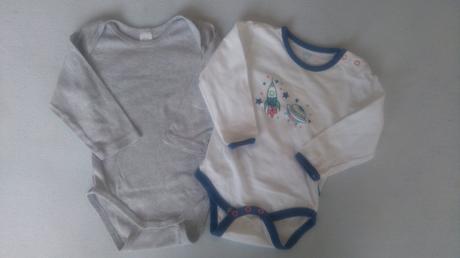 Chlapčenské body s dlhým rukávom 4 ks, 80