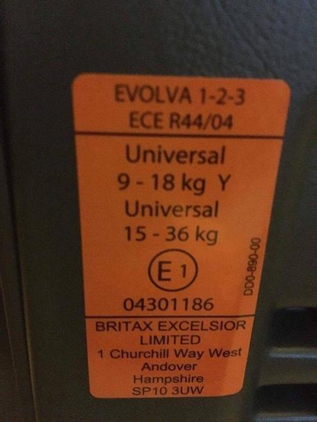 Römer evolva 123 plus claire, britax