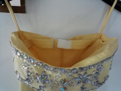 Spoločenské šaty - žlté, xs