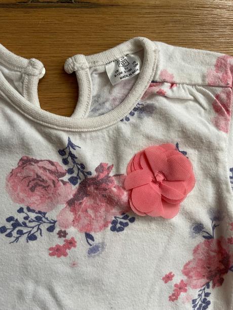 Kvetované tričko s peplum, f&f,80