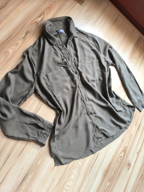 Dámska olivová košeľa zn. h&m, h&m,m