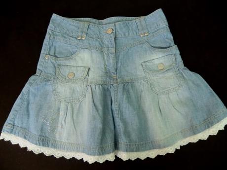 Riflová sukňa veľ.152, 152