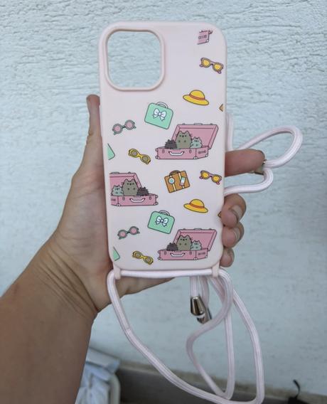 Obal na telefon mobil kryt pusheen iphone 15 so sn, 