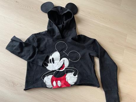 Crop mikinka mickey, h&m,134
