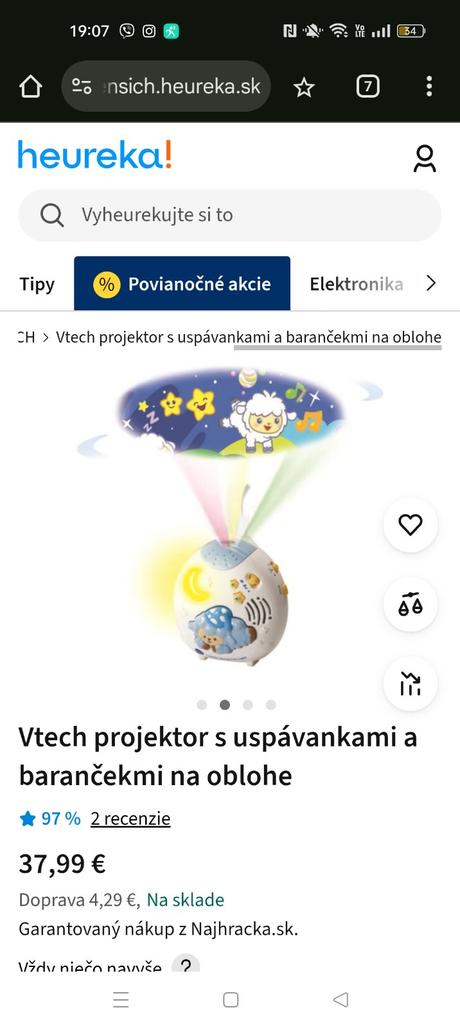 Detský projektor s melódiami, 
