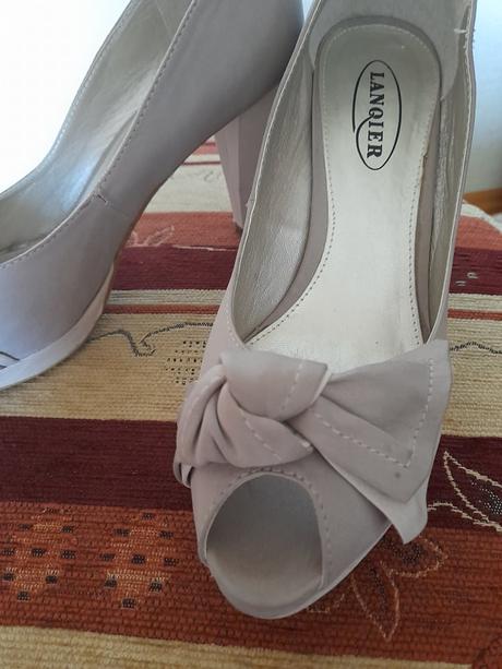 Béžové lodičky s mašľou veľ. 39 - top stav, 39